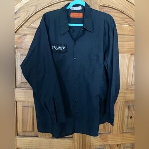 Triumph Black Button-Up Shirt 2XL